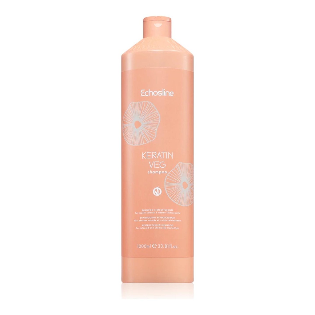 ECHOSLINE  Champú vegetal con queratina 1000 ml