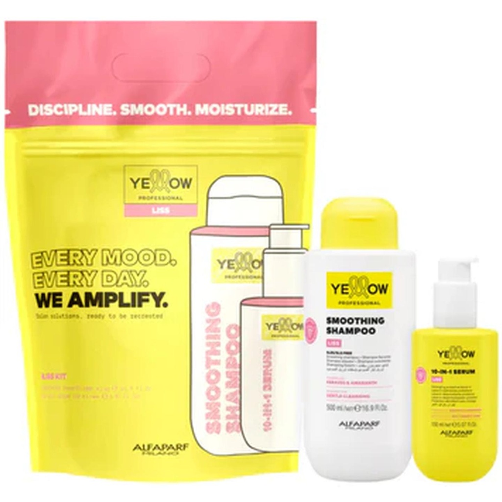ALFAPARF YELOW SET CHAMPÚ REPARADOR EVERY MOOD 500ML+ SERUM 10 EN 150ML