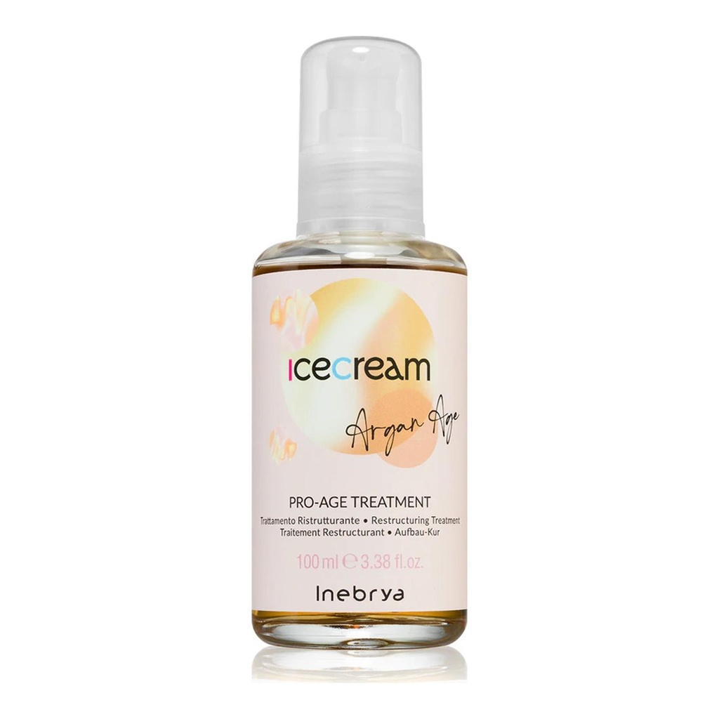 INEBRYA Aceite de Argán con Efecto Helado INEBRYA para Tratamiento Antiedad 100 ml