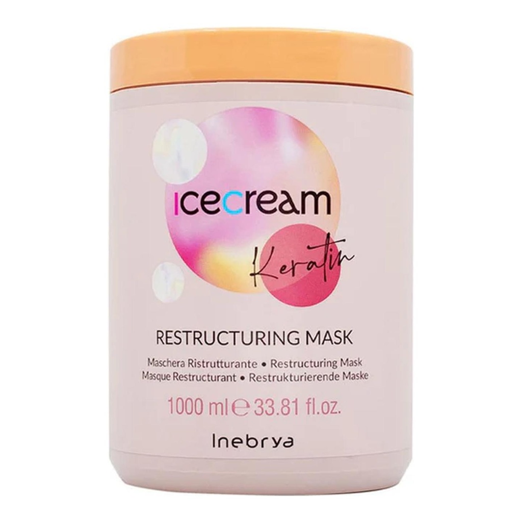 INEBRYA ICE CREAM KERATIN RESTRUCTURING MASCARILLA 1000ml